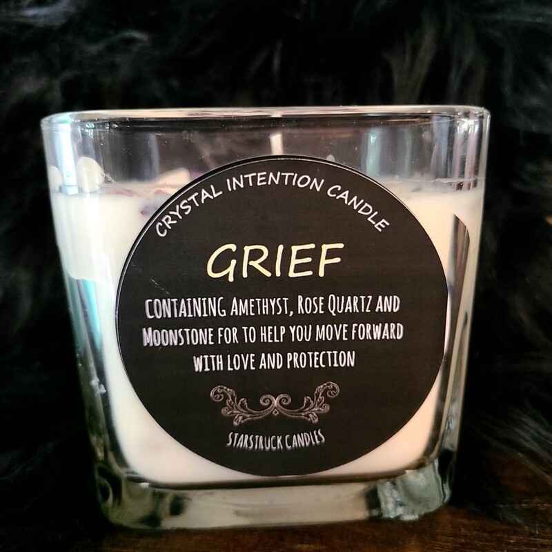 Grief Crystal Candle