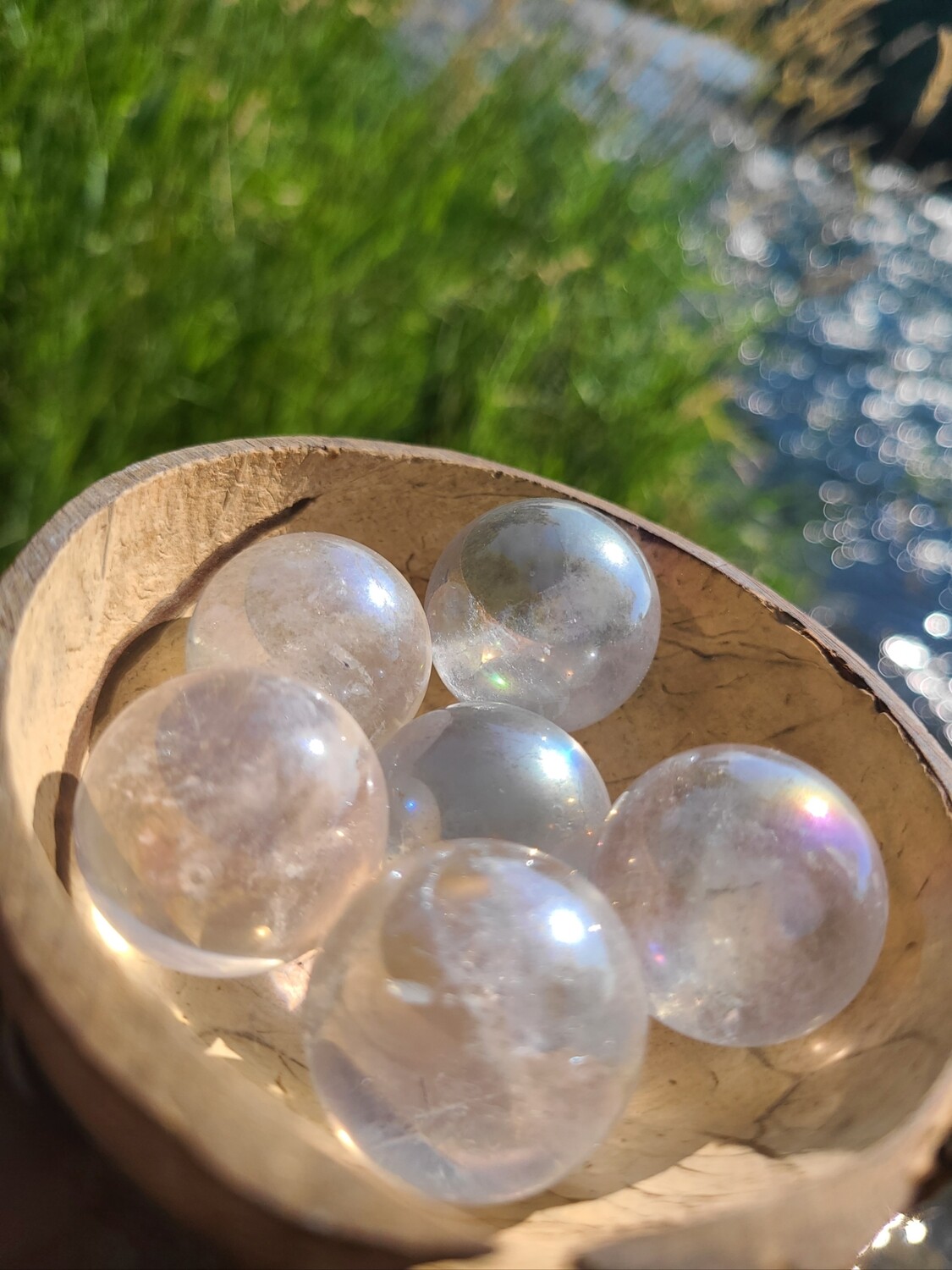 Aura Quartz Crystal Sphere