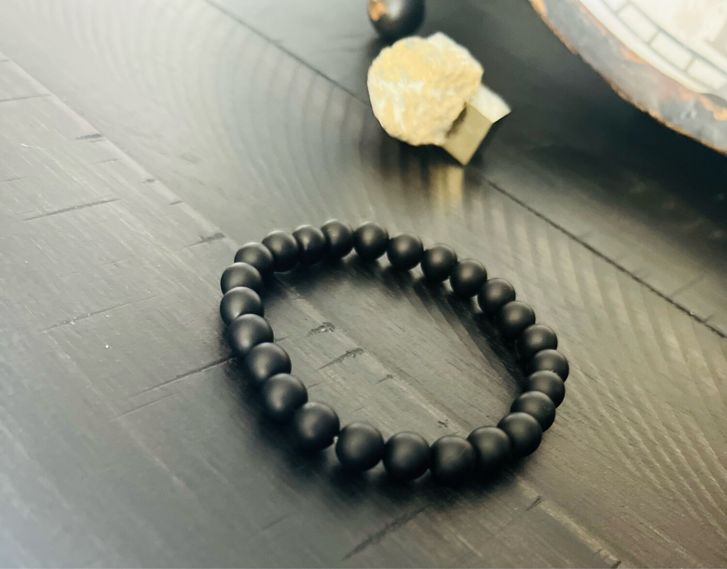 Black Onyx Beaded Bracelet