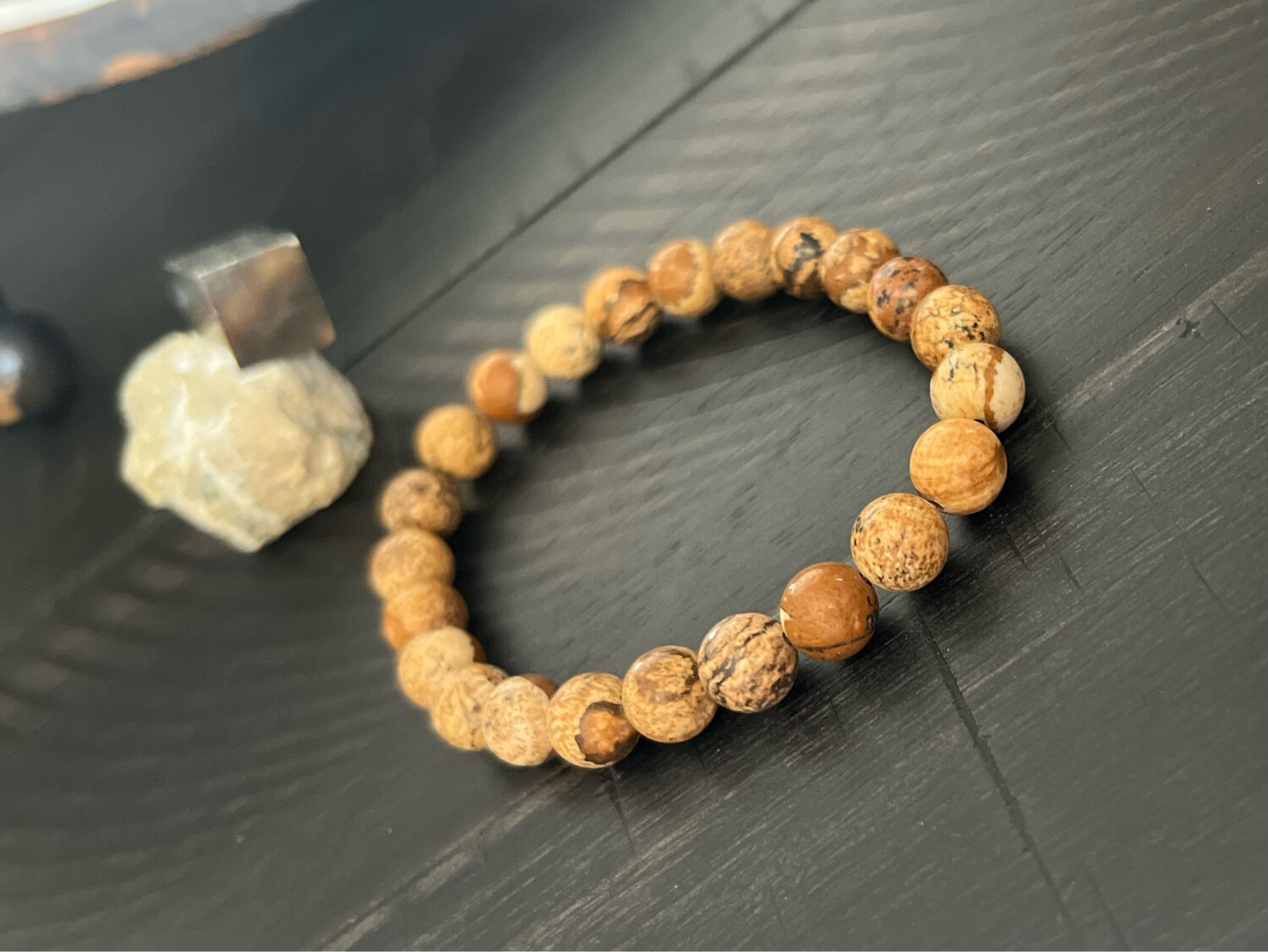 Sand Jasper Beaded Bracelet