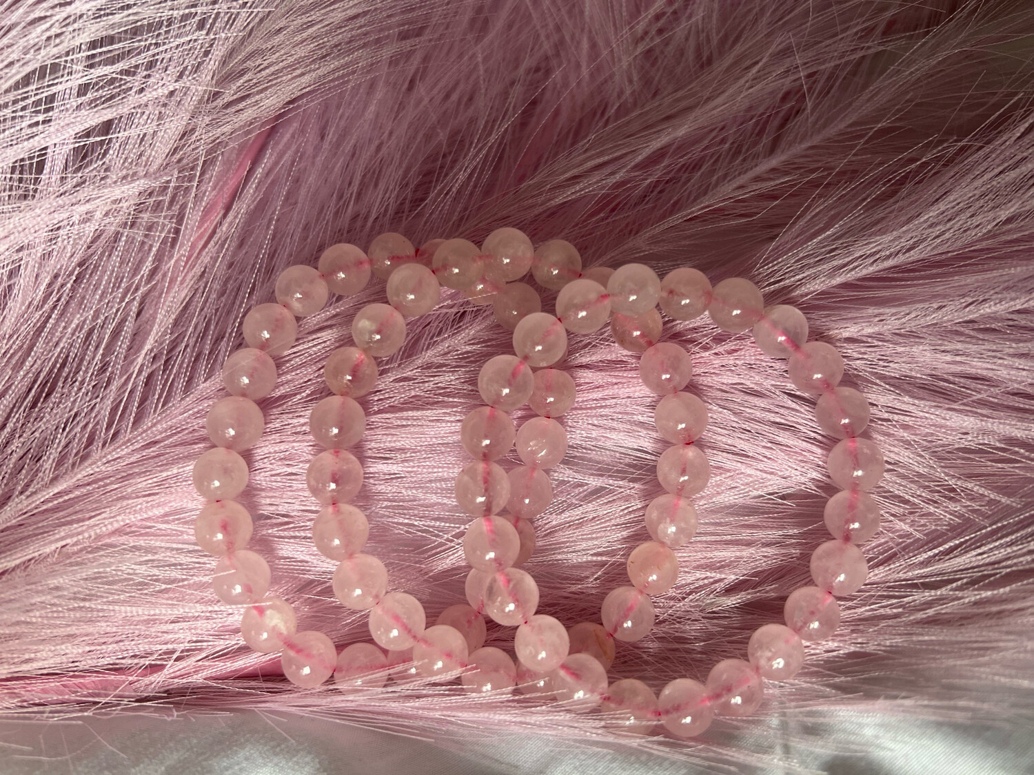 Rose Quartz Beaded Bracelet