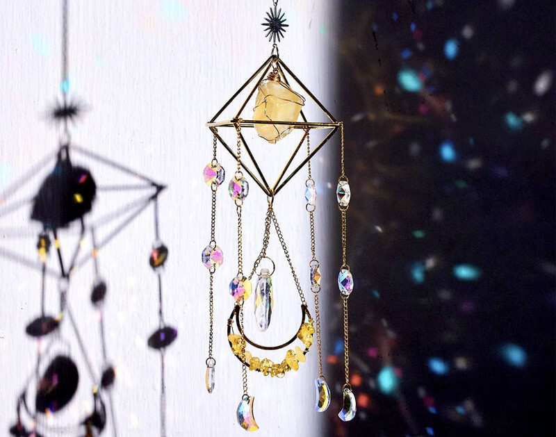 Crystal Sun Catcher (Citrine)