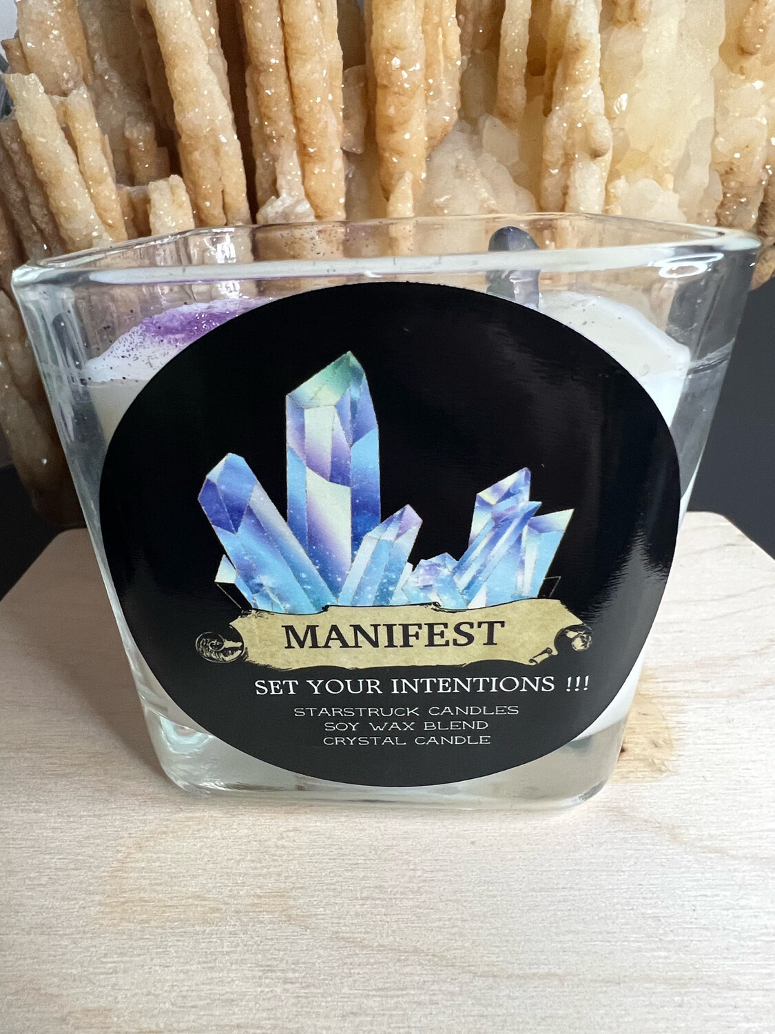 Manifest Crystal Candle