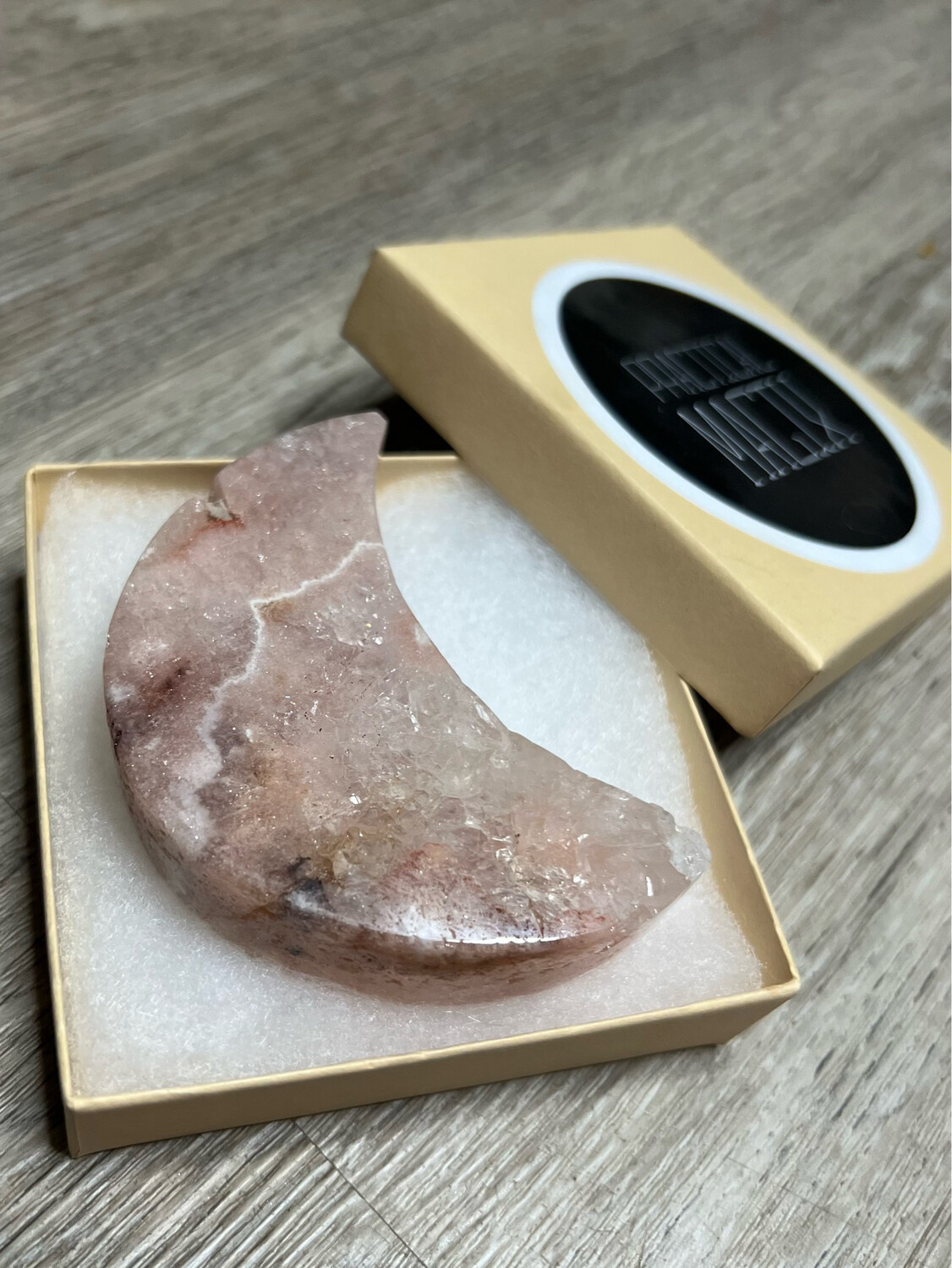 Pink Amethyst Crescent Moon ( SM)