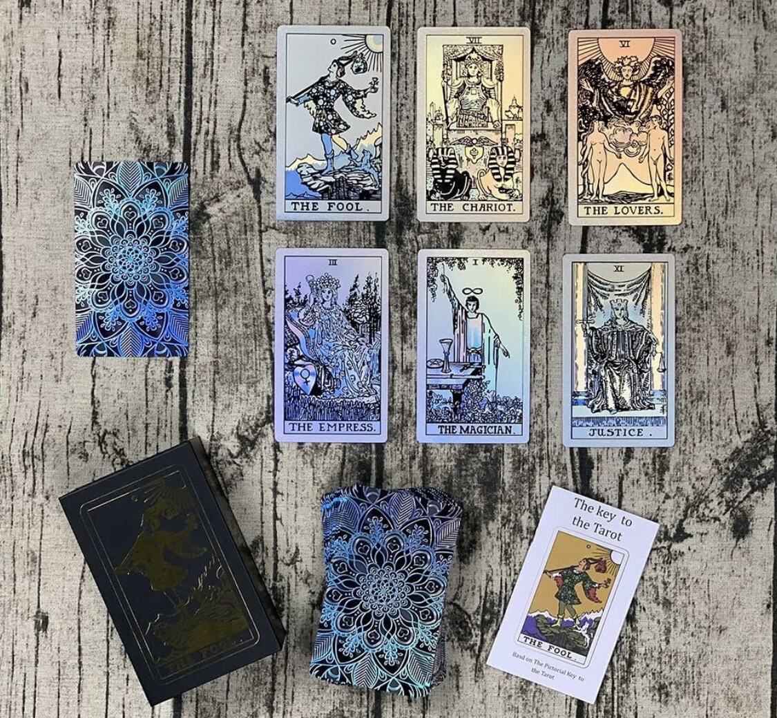 Silver Holographic Tarot Deck