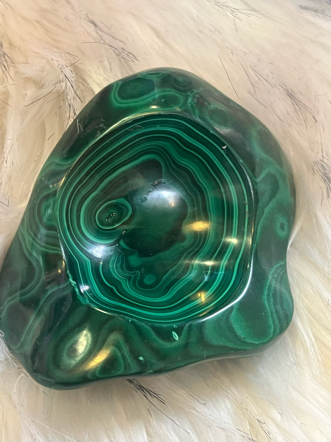 Malachite Sphere Holder