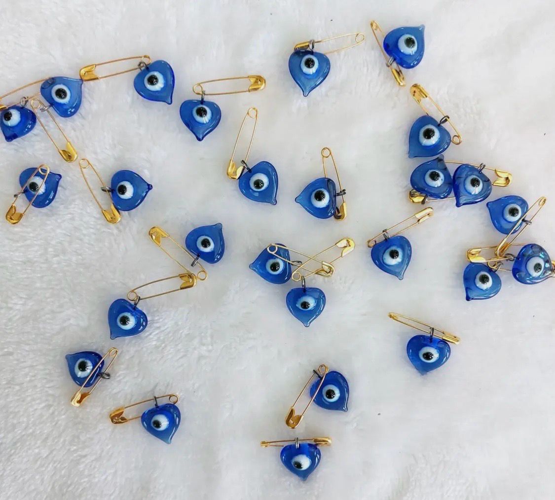 Evil Eye Heart Pin