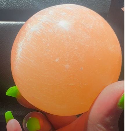 Orange Selenite Sphere 