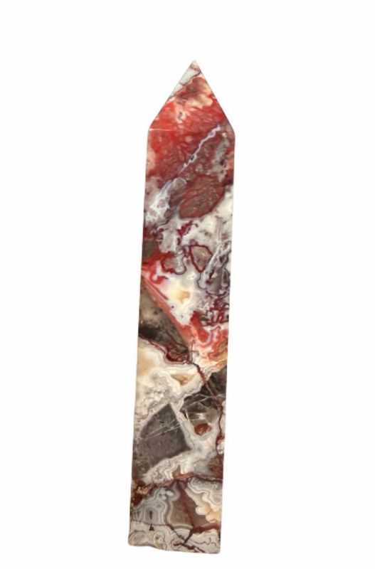 Mexican Crazy Lace Agate Tower