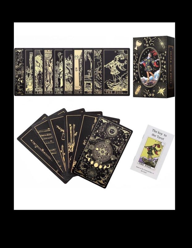 Black Gold Foil Tarot Deck