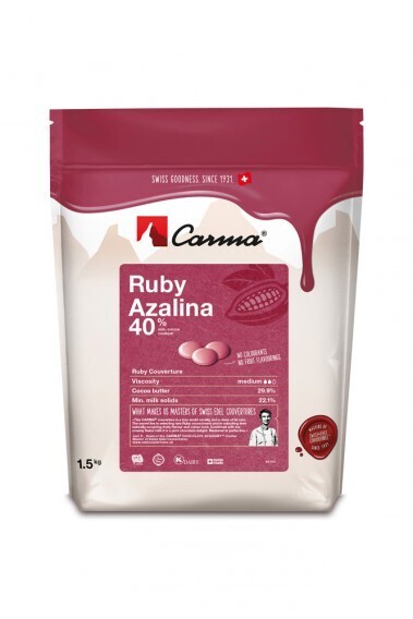 RUBY AZALINA CARMA 40% CIOCCOLATO ROSA CONF. DA 1,5 KG