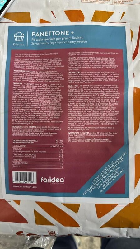 PANETTONE + FARIDEA 10 KG