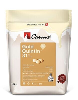 Carma Gold Quintin 34% cioccolato oro (al caramello) sacch. da 1,5 kg.