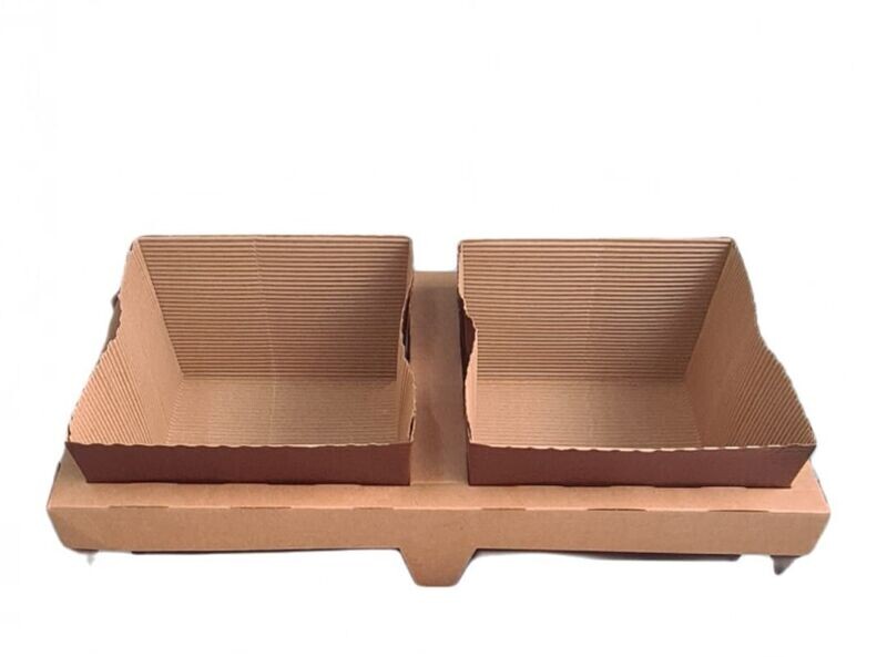 Stampi panettone quadrato 1 Kg  (kit  pirottini +  teglie)