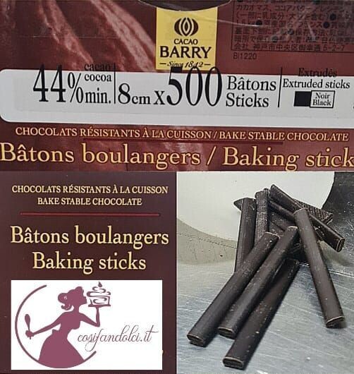 BASTONCINI DI CIOCCOLATO BARRY 500 PEZZI Kg 1,600