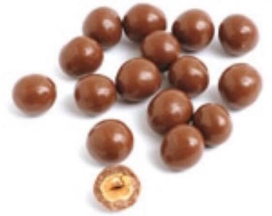 Nocciole ricoperte di cioccolato