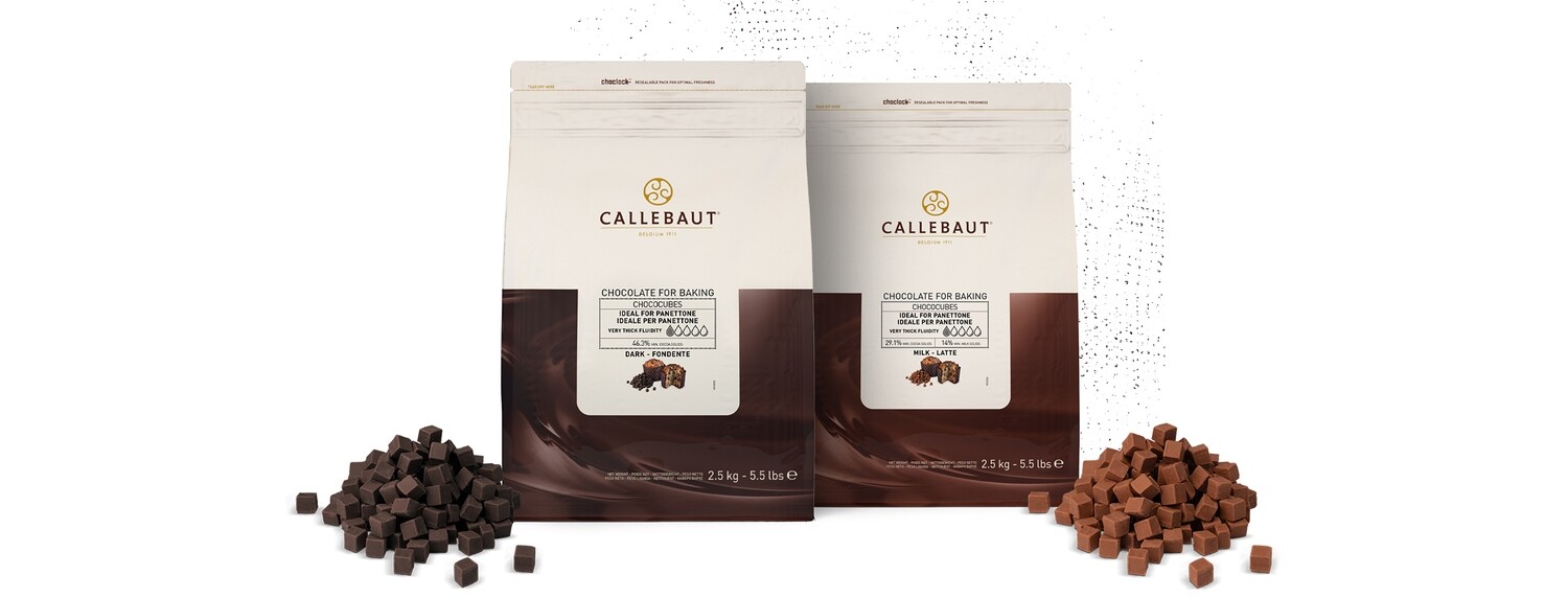 CHOCO CUBES CALLEBAUT - CHUNKS CIOCCOLATO PER PANETTONE 2,5 kg