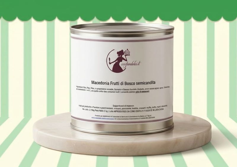 MACEDONIA FRUTTI DI BOSCO SEMICANDITI AL NATURALE latta 2 kg