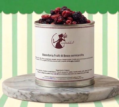MACEDONIA FRUTTI DI BOSCO SEMICANDITI AL NATURALE latta 2 kg