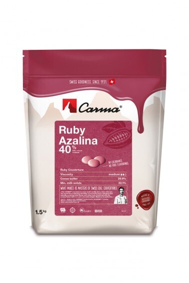 RUBY AZALINA CARMA 40%  CIOCCOLATO ROSA CONF. DA 1,5 KG