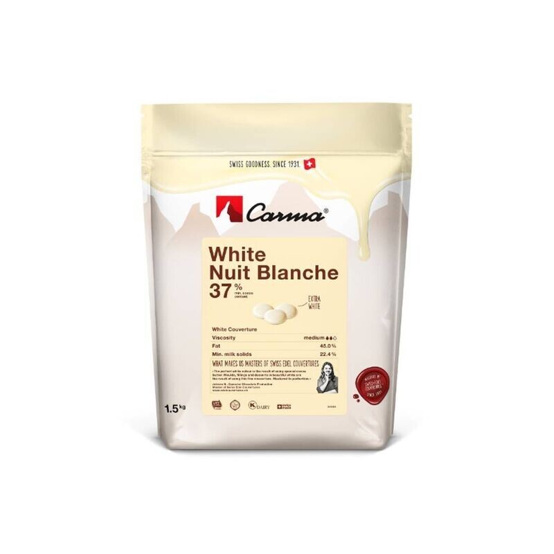 CARMA WHITE NUIT BLANCHE - CIOCCOLATO BIANCHISSIMO DA 1,5 KG CARMA WHITE NUIT BLANCHE - CIOCCOLATO BIANCHISSIMO DA 1,5 KG