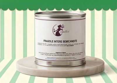 FRAGOLE INTERE SEMI CANDITE latta da 2 Kg