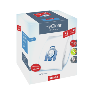 Miele GN Hyclean Allergy XL Pack 8 Bags &amp; Hepa Filter
