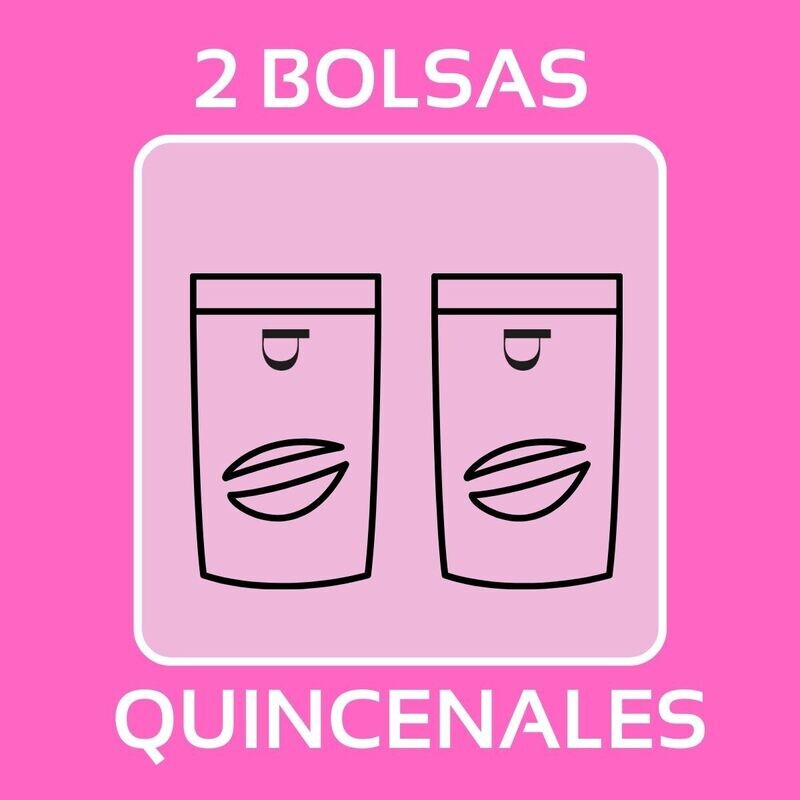 QUIERO 2 BOLSAS DE CAFÉ EN GRANO QUINCENAL