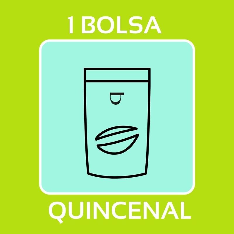 QUIERO 1 BOLSA DE CAFÉ EN GRANO QUINCENAL