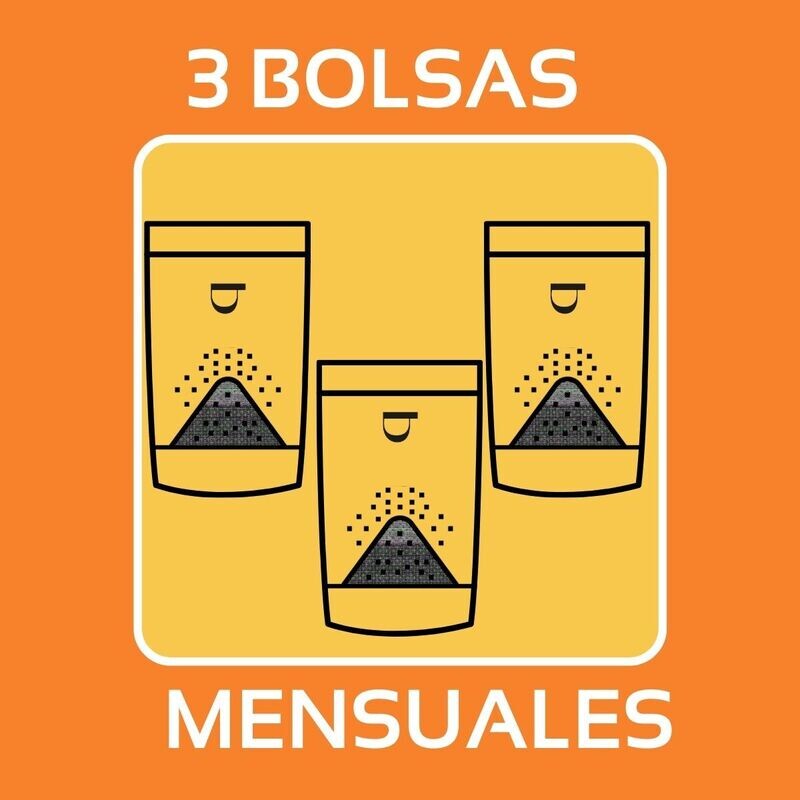 QUIERO 3 BOLSAS DE CAFÉ MOLIDO MENSUAL