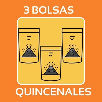 QUIERO 3 BOLSAS DE CAFÉ MOLIDO QUINCENAL