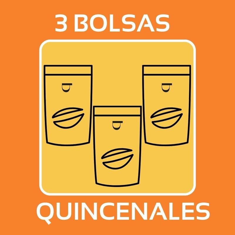 QUIERO 3 BOLSAS DE CAFÉ EN GRANO QUINCENAL