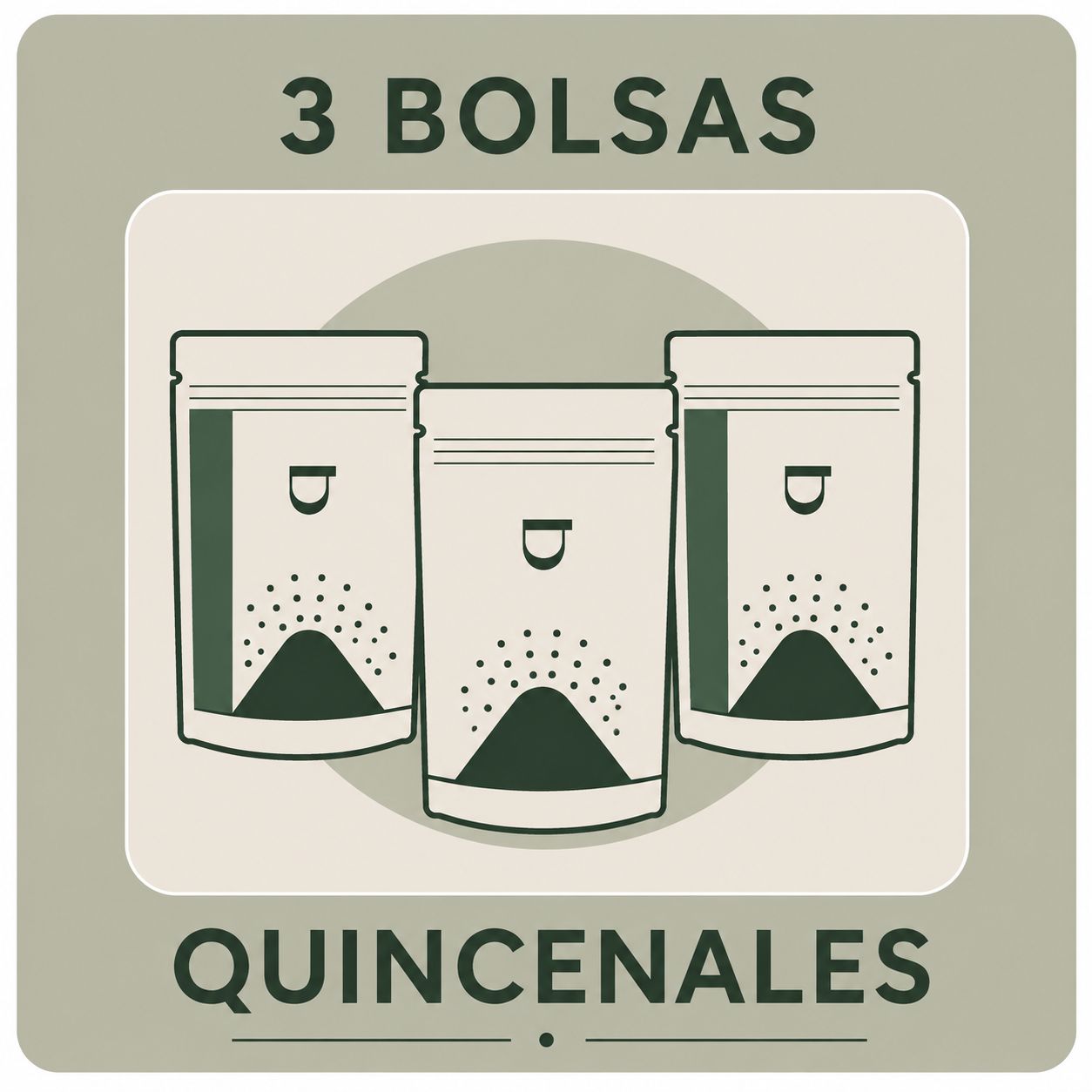 QUIERO 3 BOLSAS DE CAFÉ EN GRANO QUINCENAL