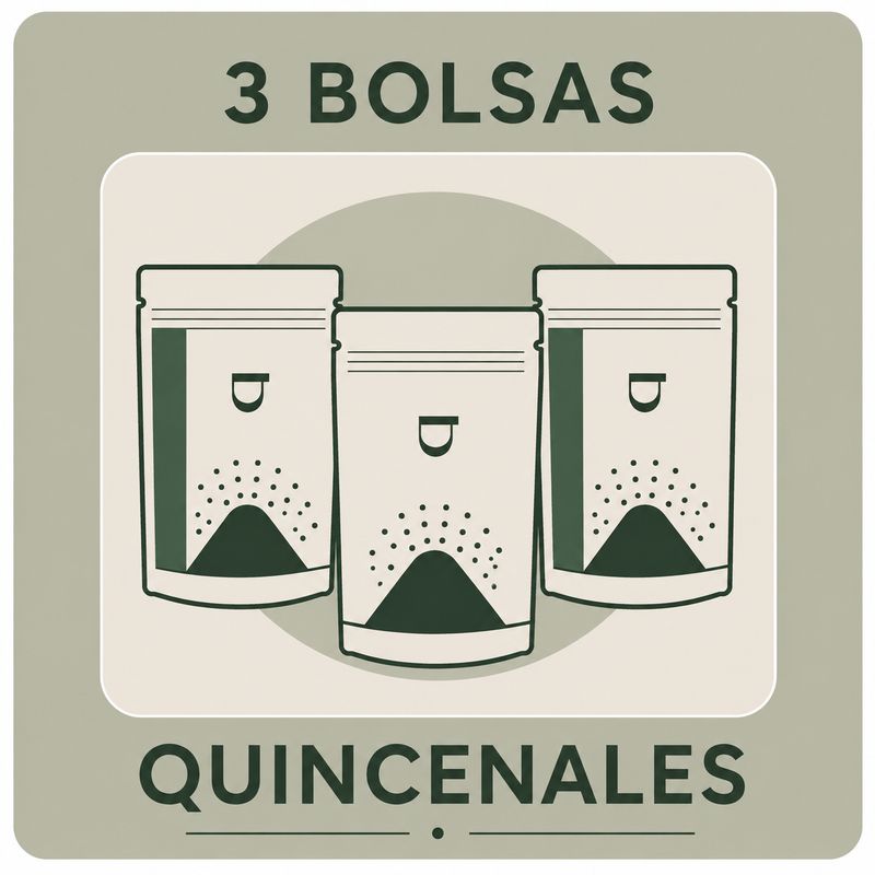 QUIERO 3 BOLSAS DE CAFÉ EN GRANO QUINCENAL