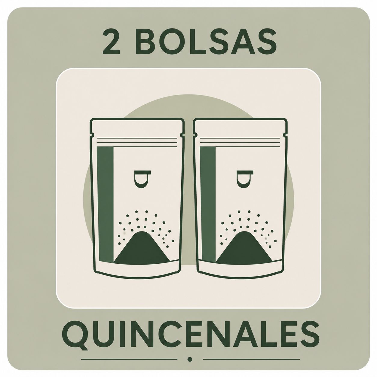 QUIERO 2 BOLSAS DE CAFÉ EN GRANO QUINCENAL