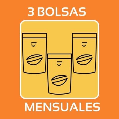 QUIERO 3 BOLSAS DE CAFÉ EN GRANO MENSUAL
