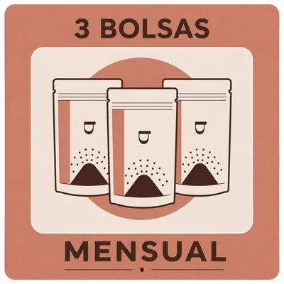 QUIERO 3 BOLSAS DE CAFÉ EN GRANO MENSUAL