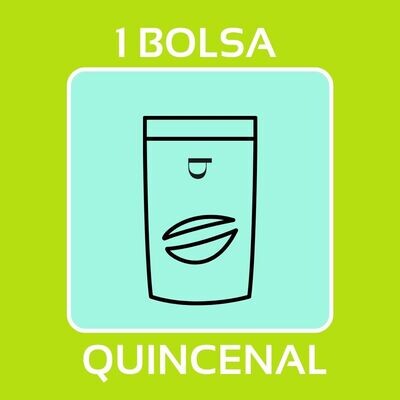 QUIERO 1 BOLSA DE CAFÉ EN GRANO QUINCENAL