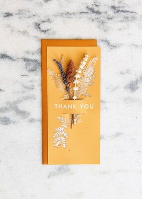 Lucca - Thank You | Dried Floral Greeting Card