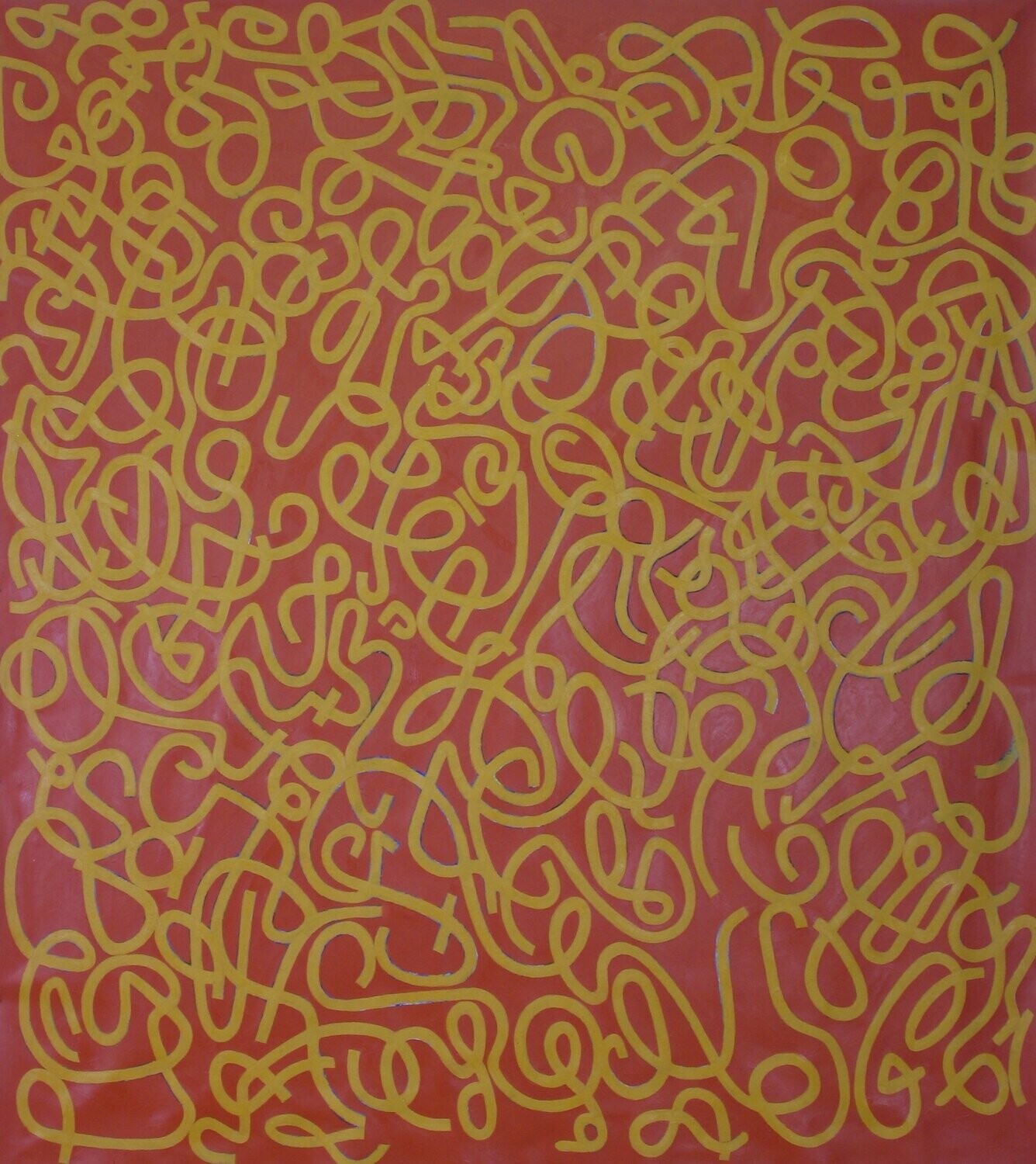 Labyrinth - Oil  on canvas  with wooden frame  // Size: ca. 190 x 200 x 4 cm