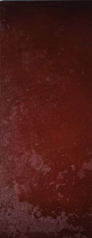 Red world - Oil on canvas//Size : ca. 80 x 200 x 4 cm Red world - Oil on canvas//Size : ca. 80 x 200 x 4 cm