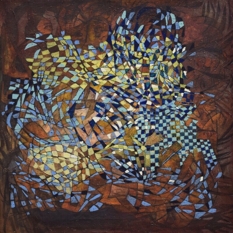 Human - Acryilc on canvas / Figurative , Light as Form // Size : ca. 60 x 60 x 2 cm, Human - Acryilc on canvas / Figurative , Light as Form // Size : ca. 60 x 60 x 2 cm,