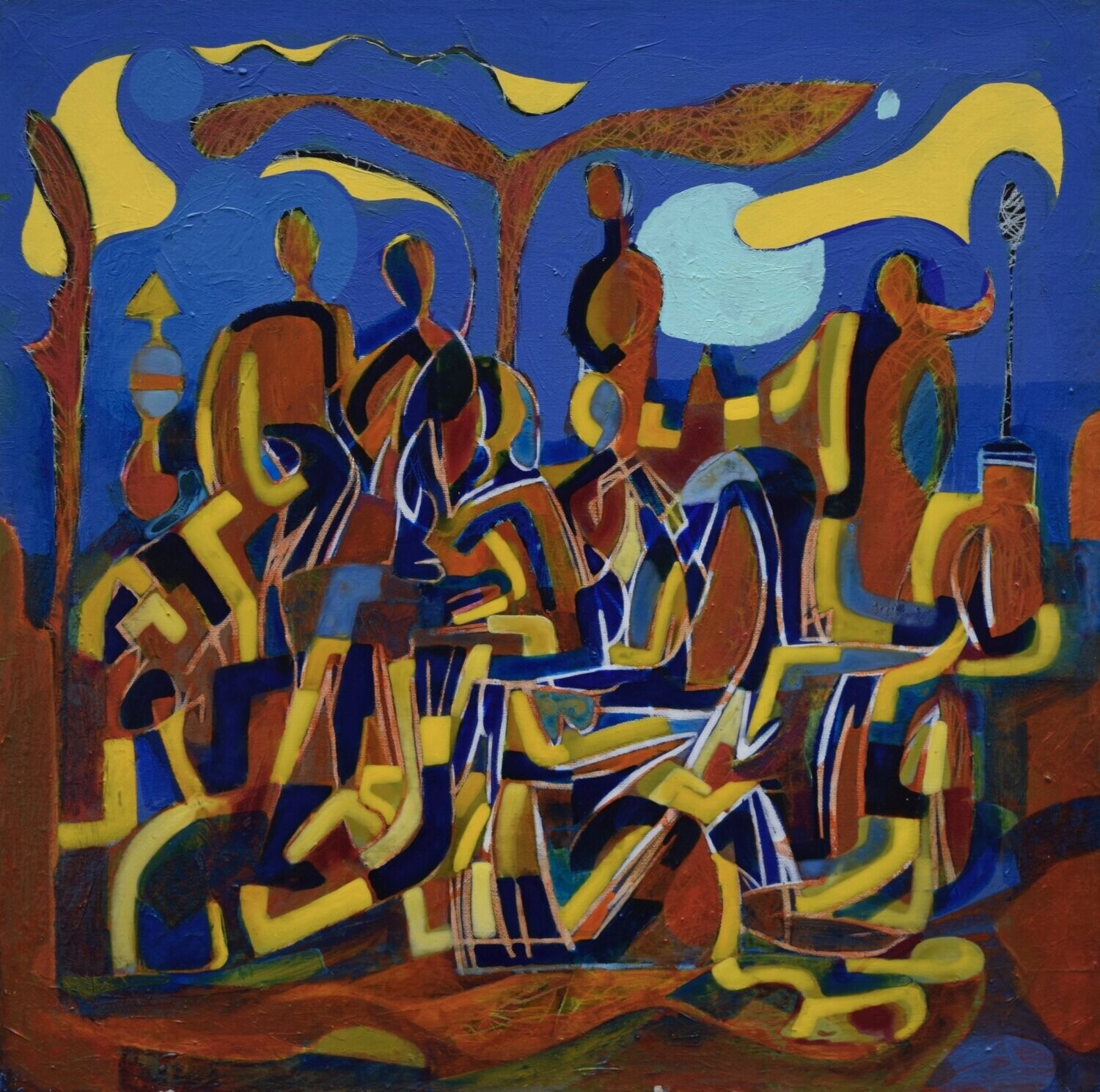 human // size: ca. 60 x 60 x 2 cm,