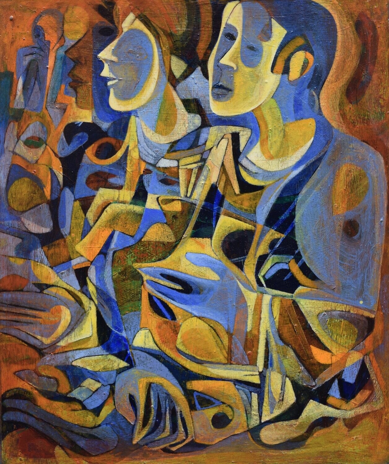 Museumsinsel -  Acryilc  Painting  // Size :  ca. 50 x 60 x 2 cm,