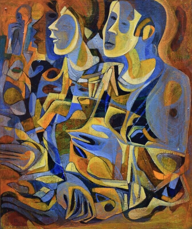Museumsinsel - Acryilc Painting // Size : ca. 50 x 60 x 2 cm, Museumsinsel - Acryilc Painting // Size : ca. 50 x 60 x 2 cm,