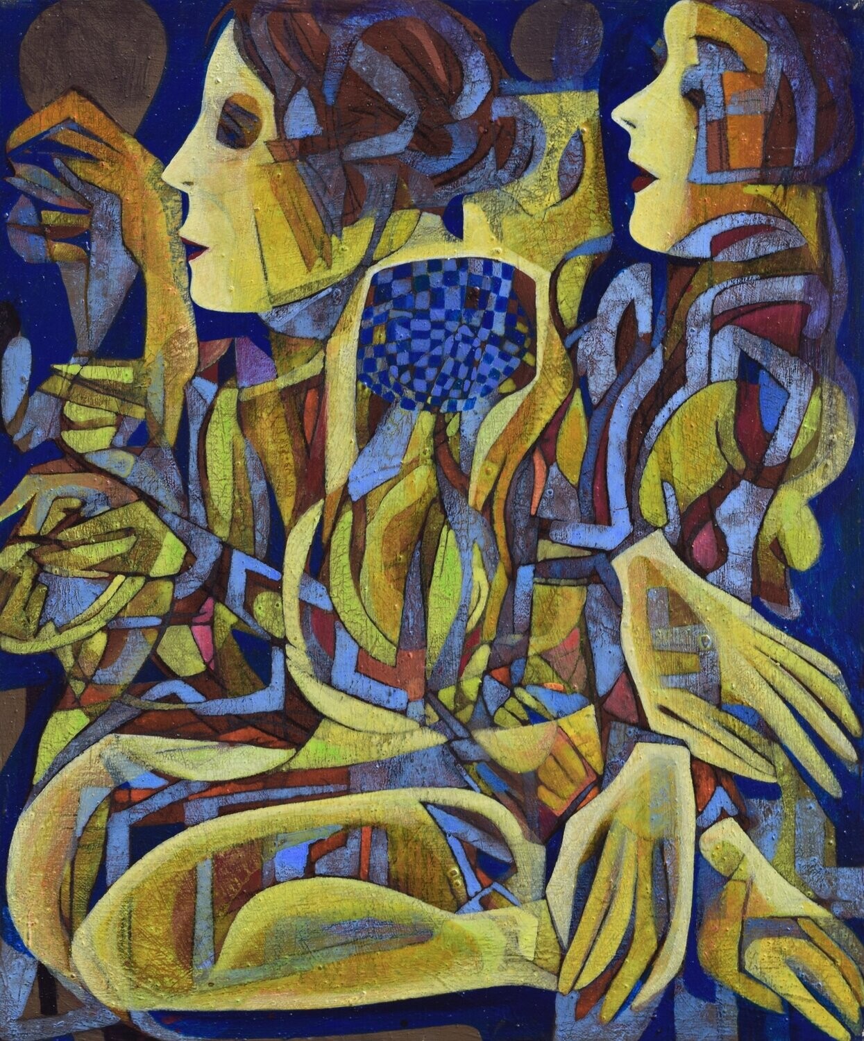 Museumsinsel -  Acryilc  Painting  // Size :  ca. 50 x 60 x 2 cm,