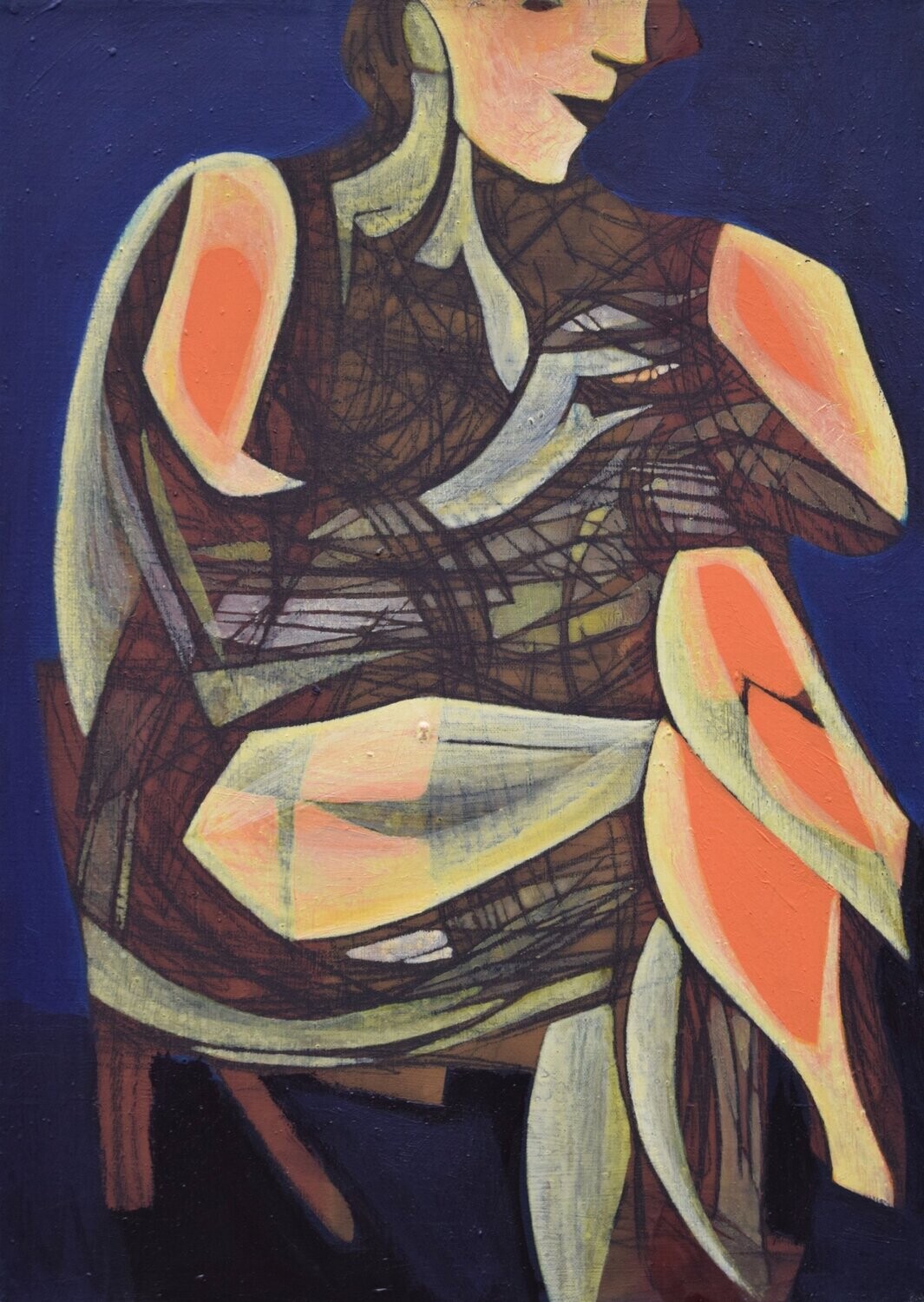 Museumsinsel -  Acryilc  Painting  // Size :  ca. 50 x 70 x 2 cm,