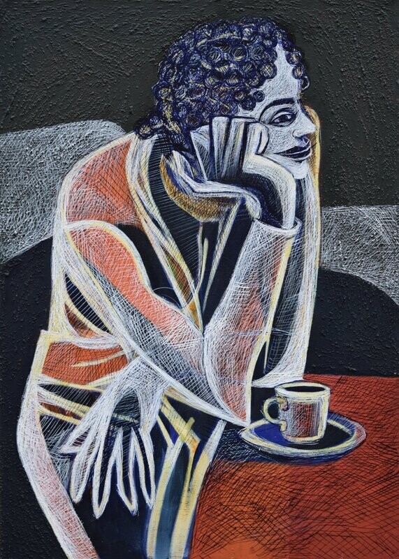 Museumsinsel - Acryilc Painting // Size : ca. 50 x 70 x 2 cm, Museumsinsel - Acryilc Painting // Size : ca. 50 x 70 x 2 cm,