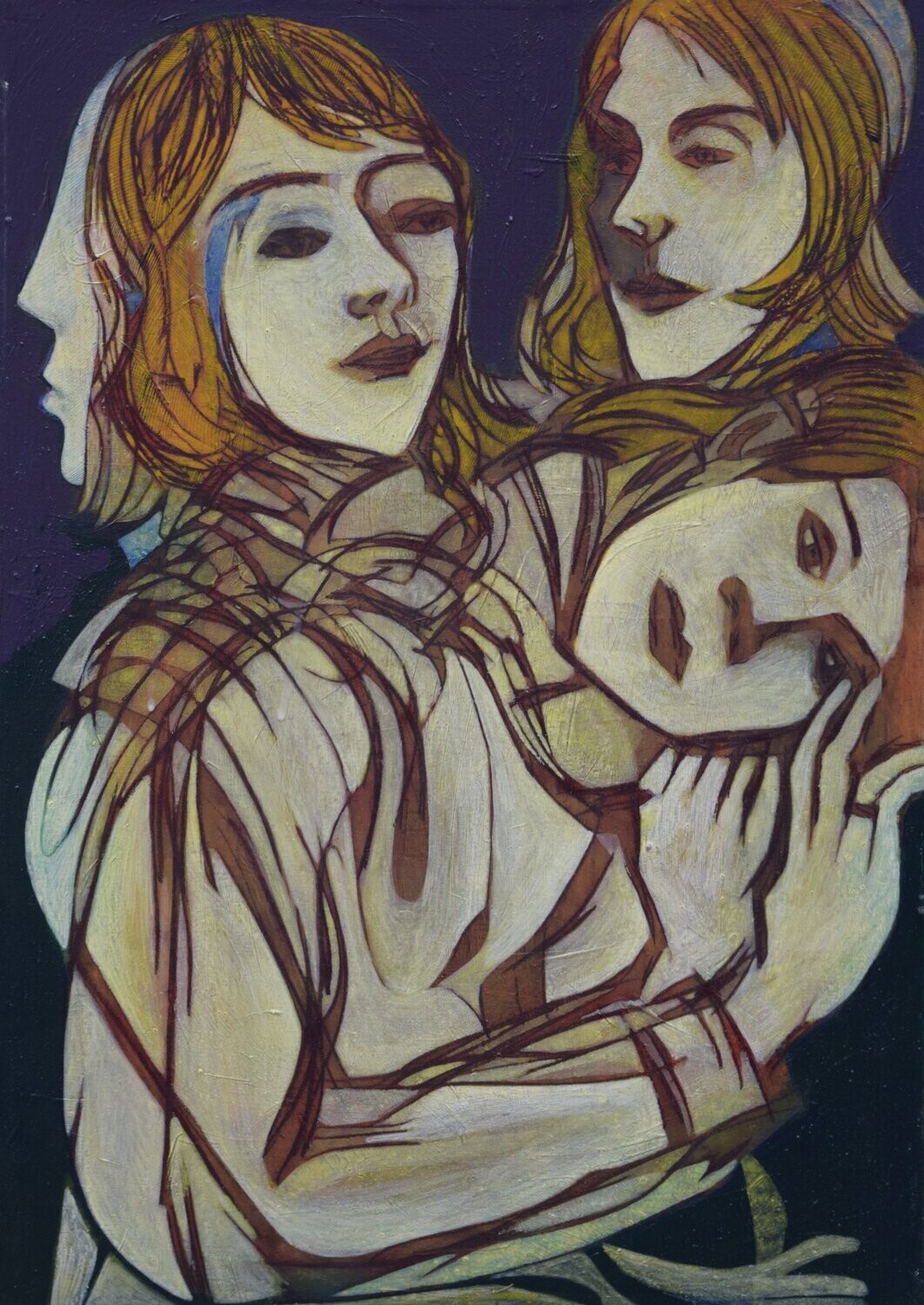 Museumsinsel -  Acryilc  Painting  // Size :  ca. 50 x 70 x 2 cm,