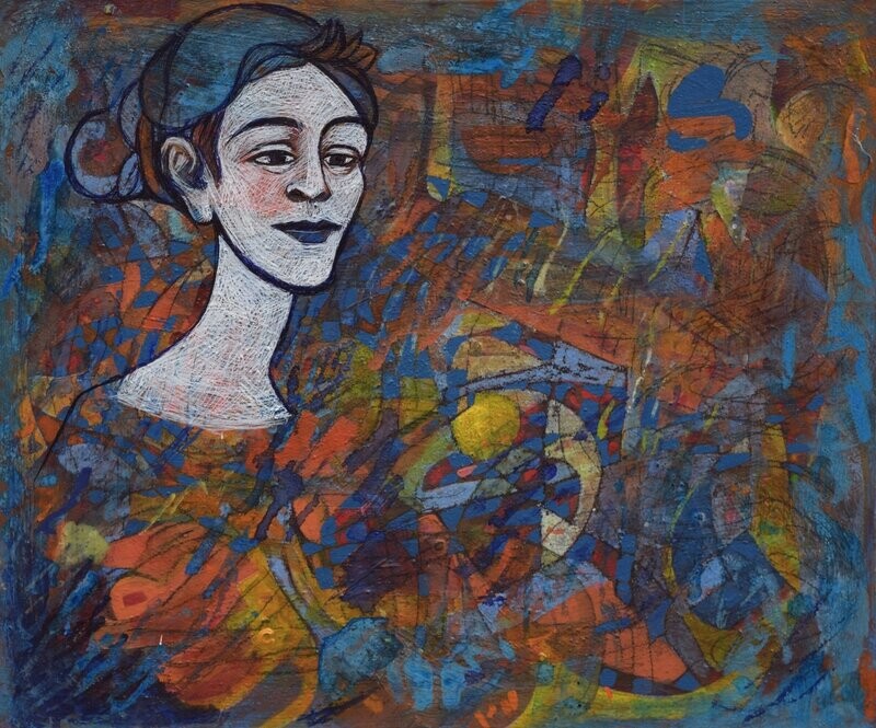 Museumsinsel - Acryilc Painting // Size : ca. 50 x 60 x 2 cm, Museumsinsel - Acryilc Painting // Size : ca. 50 x 60 x 2 cm,